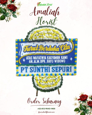 Papan Bunga Duka di Buluran Kenali